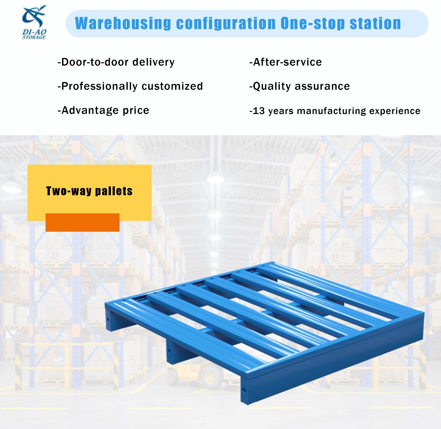 Foldable Steel Pallet Flat Iron Pallet Tray Heavy Duty Racking Steel Pallet Metal Storage Pallets
