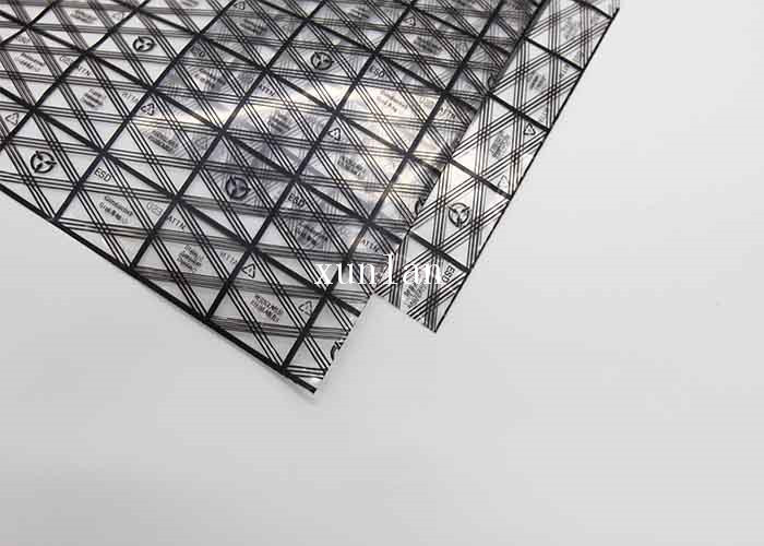 Flat Open ROHS Conductive Grid Bag Heat Sealed With Air Bubbles Inside