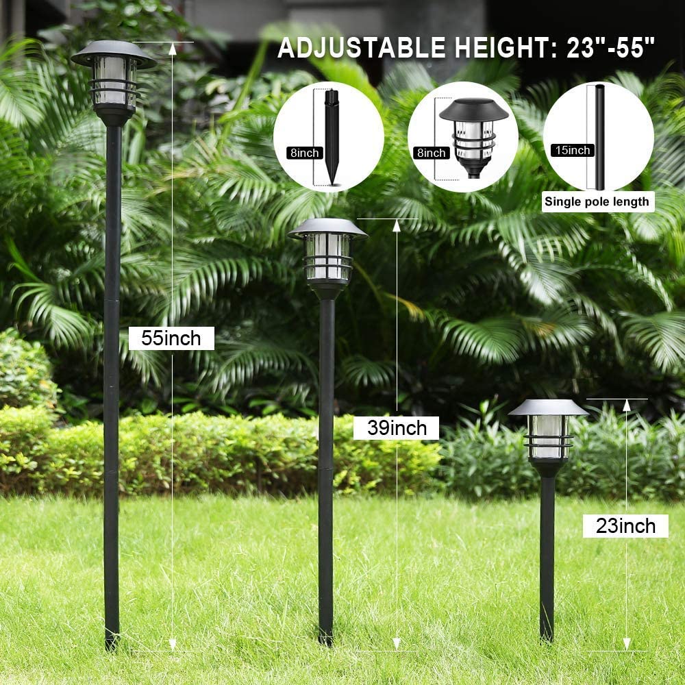 Aluminum Alloy 30LM 96 Led Solar Torch Solar Garden Lights With Motion Sensor