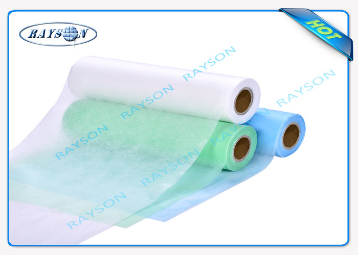 Pink Non Woven Medical Fabric Hydrophilic , Nonwoven Polypropylene Fabrics