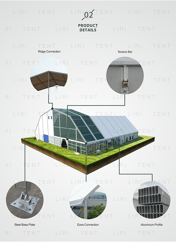 80m Large Clear Span Polygon Waterproof Canopy Music Festival Tent For Sale India