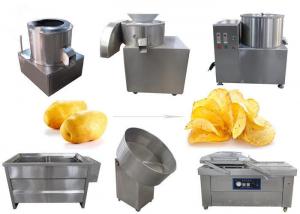 China Semi Automatic Small Scale Potato Chips Making Machine on sale