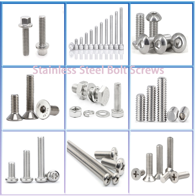 OEM Customized ISO 7380 Stainless Steel M4 M5 M6 M8 M10 Hex Socket Button Head Screw