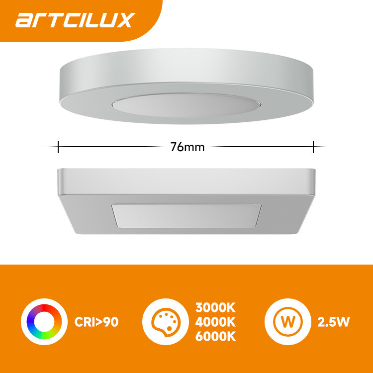 Recessed In Accent Cabinet Spot Light For Surface Mount Installation