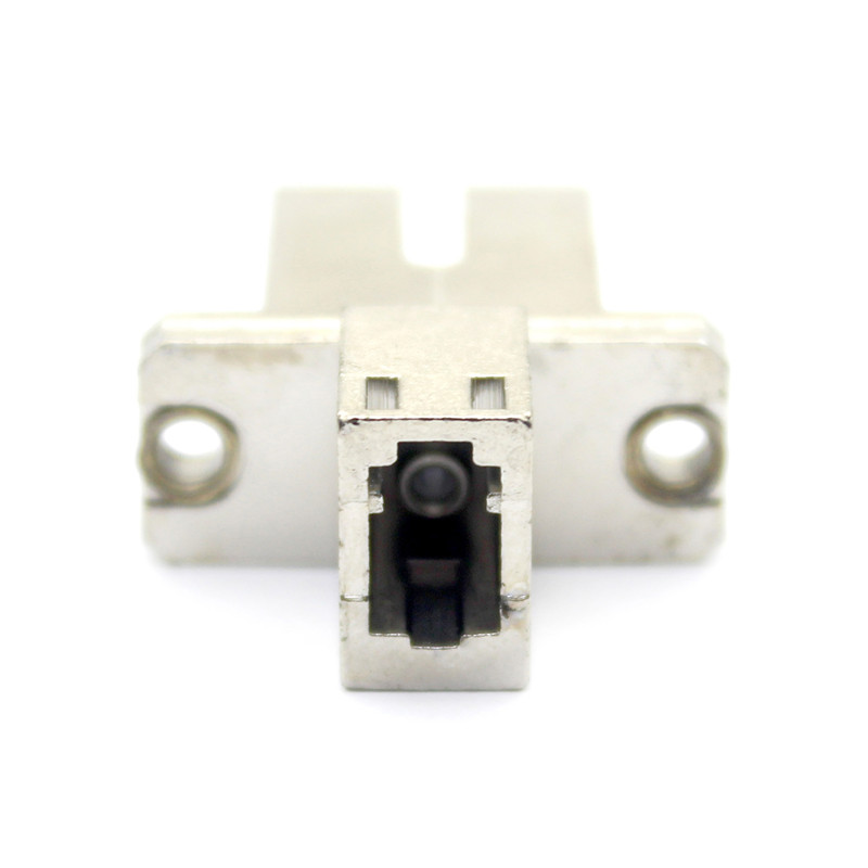 Storage Temp. -40°C to 85°C Metal Case SC UPC to LC UPC Simplex Fiber Optic Adapter with Flange