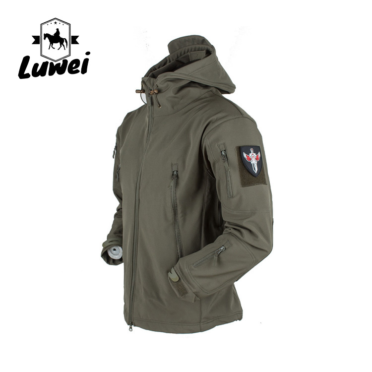 Casual Windproof Outer Wear Apparel Utility Moto Outdoor Softshell Men Jacket