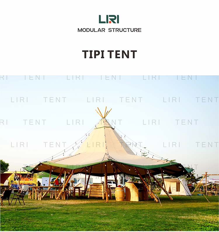 Family Hotel Desert Event Tipi Tents 28 People Extra Large Luxury Teepee