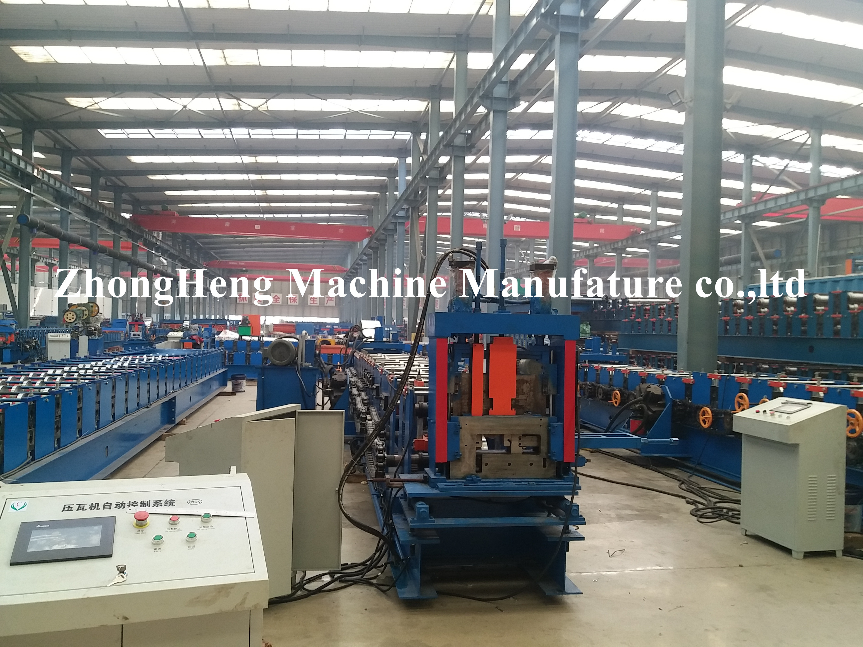 Automatic Cutting C Channel Roll Forming Machine With Non Change Shearing Device
