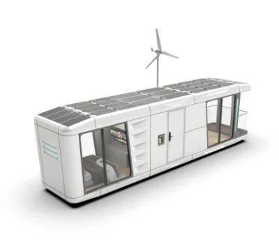 Prefab Space Capsule Villa House With Welded Steel Frame Structure