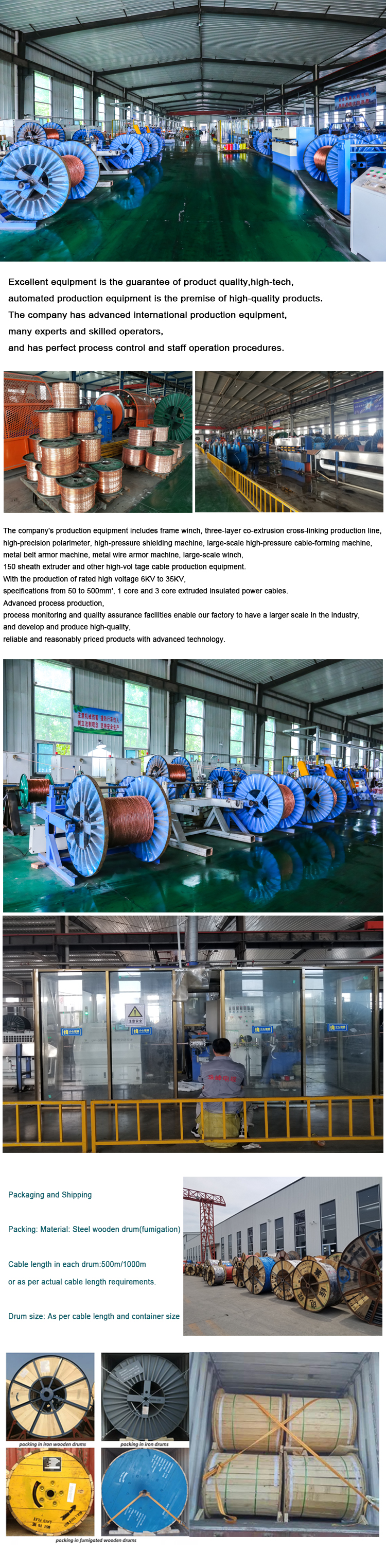 Low Voltage 0.6/1KV Flame Retardant XLPE Insulation Cable for Industrial Applications