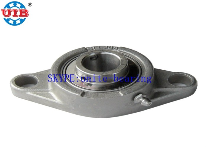 Low Noise SSF204 Bearing Housing Types , Stainless Steel High Precision Bearing Housing