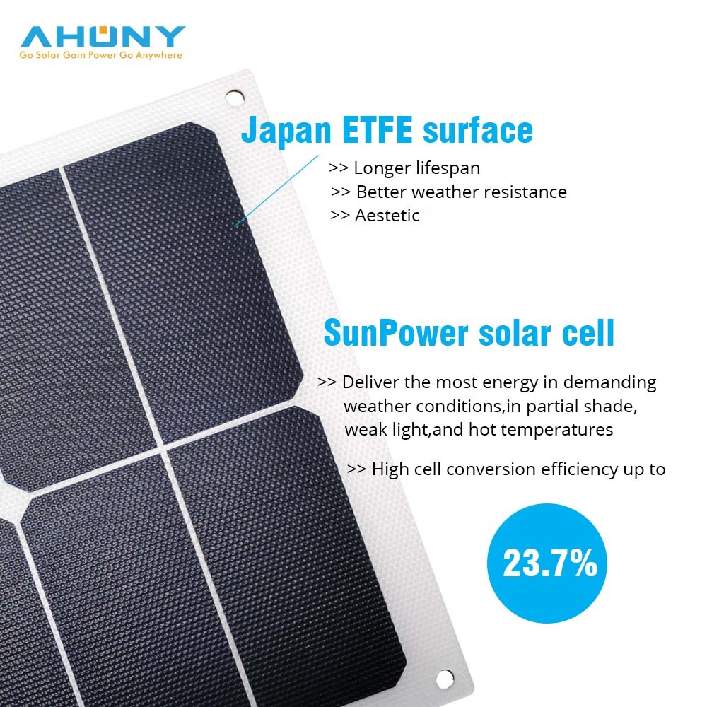 SUNPOWER 120 Watt Folding Solar Kit 50hz Solar Panel Bag For Camper RV Cabins