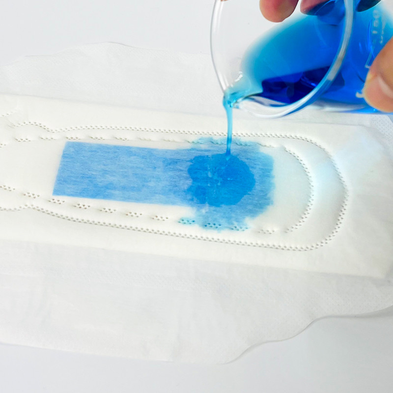 Winged Sanitary Napkins with soft cotton surface disposable sanitary pads for women