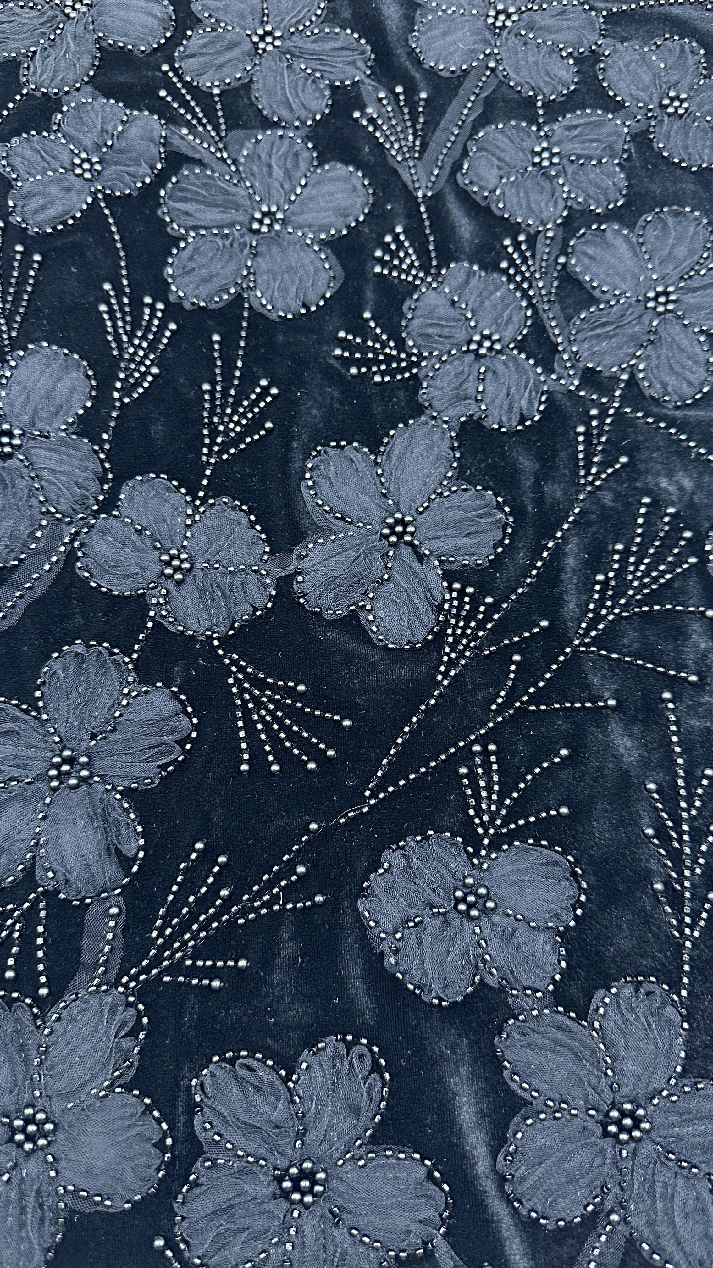 Beaded Embroiderey 3D Floral Lace Fabric Embroidered Fabric Elegant And Breathe Sequin Lace Fabric Luxury Occasion Fabric