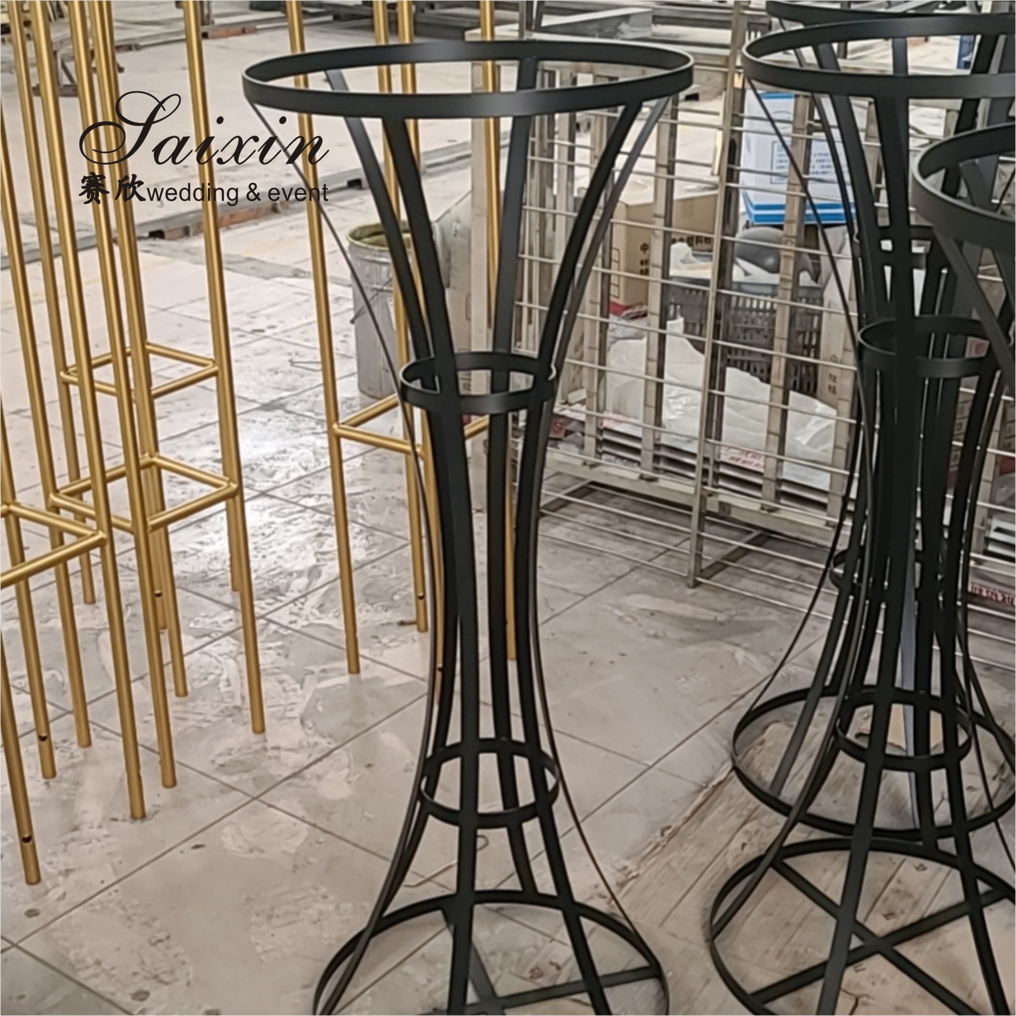 10 Candle Holder Stand Crystal Gold Table Decor 10 Arm Glass Candelabra 145cmx100cm