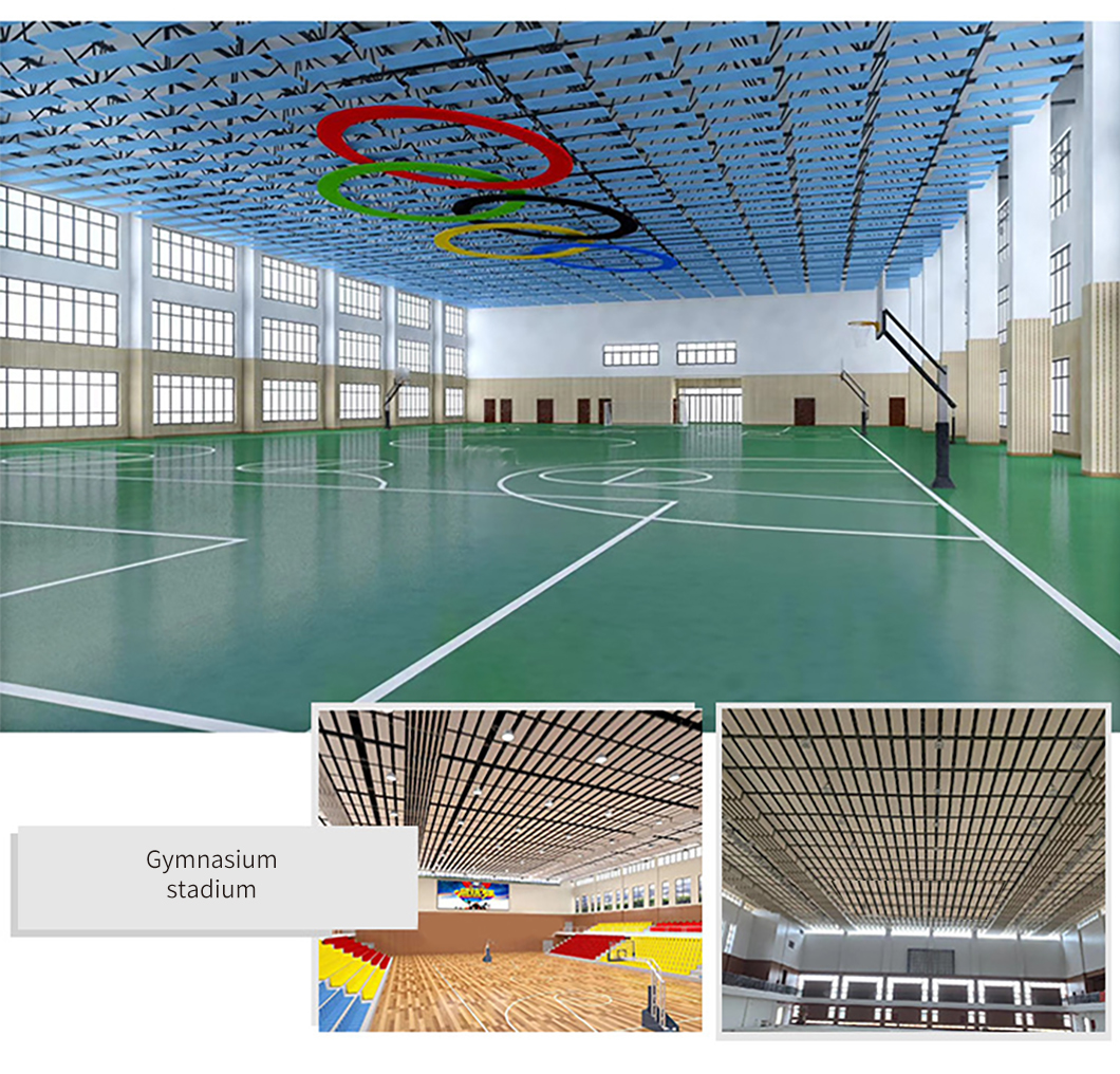 Insert Edge White Acoustic Glassfiber Ceiling Tile for Soundproofing and Noise Reduction