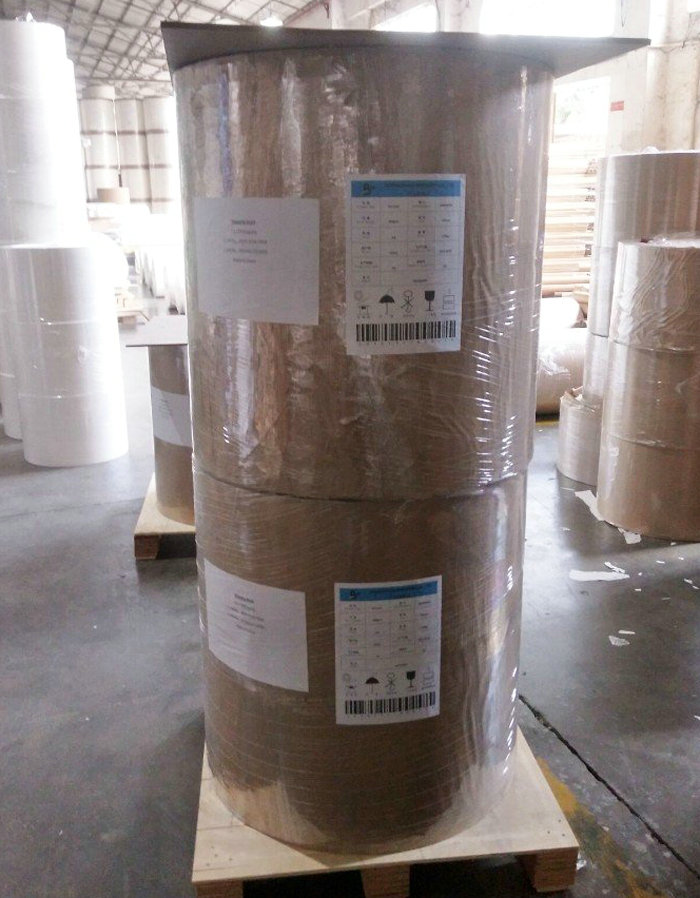 Waterproof Bleached Color 190gsm+18PE PE Coated Cup Paper To Produce Cup Fan