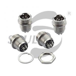 Buy cheap Zinc Alloy M12 6 Pin Aviation Plug Threaded Waterproof Connector product