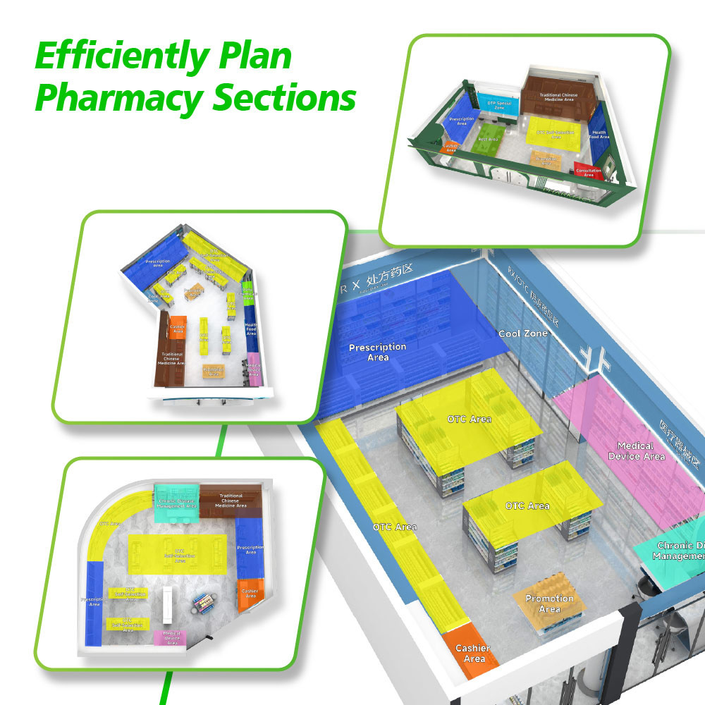 03-GJZYS Pharmacy Store Zoning With Advanced Professional Style