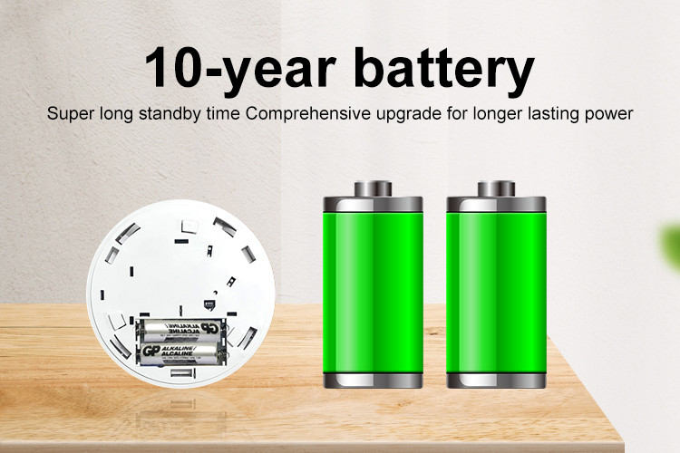3 Year Battery Wireless Interconnected Smoke Detector Fire Alarm Sensor