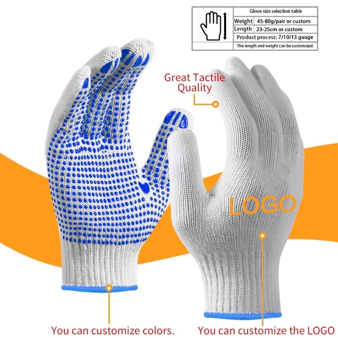 Glued Labor Protection Gloves Are Comfortable And Slip Resistant, With Complete Specifications, Soft And Breathable