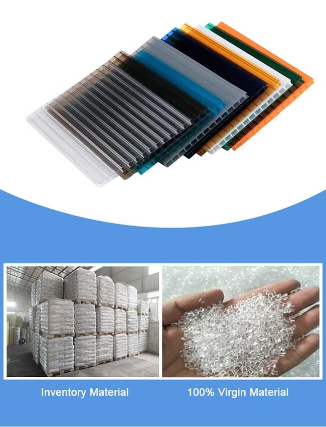H Shape 10mm Polycarbonate Sheet Profiles