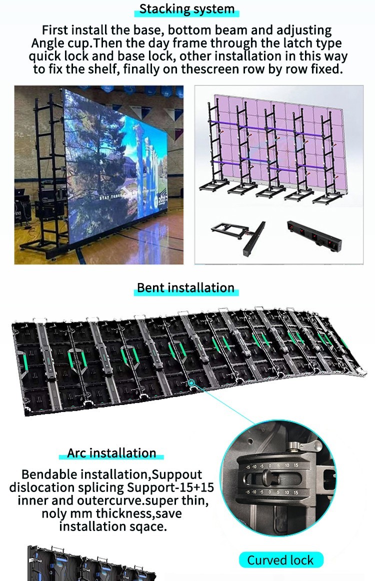 YUYI 500*1000mm P4.81 P3.91 Indoor LED Wall Screen Display Video Panel Digital Signage and Displays for Rentals