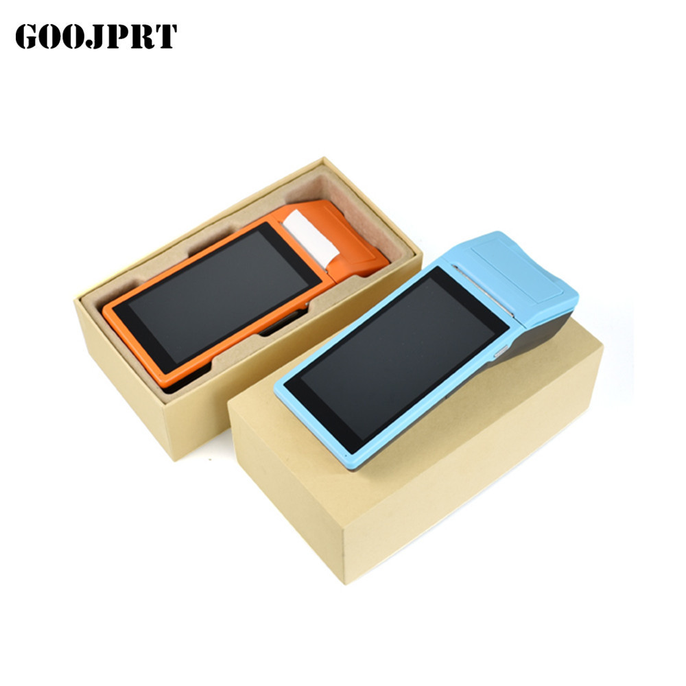 POS Terminal PDA With Wireless Bluetooth& Wifi Android System with Thermal Printer Built-in and Barcode Scanner