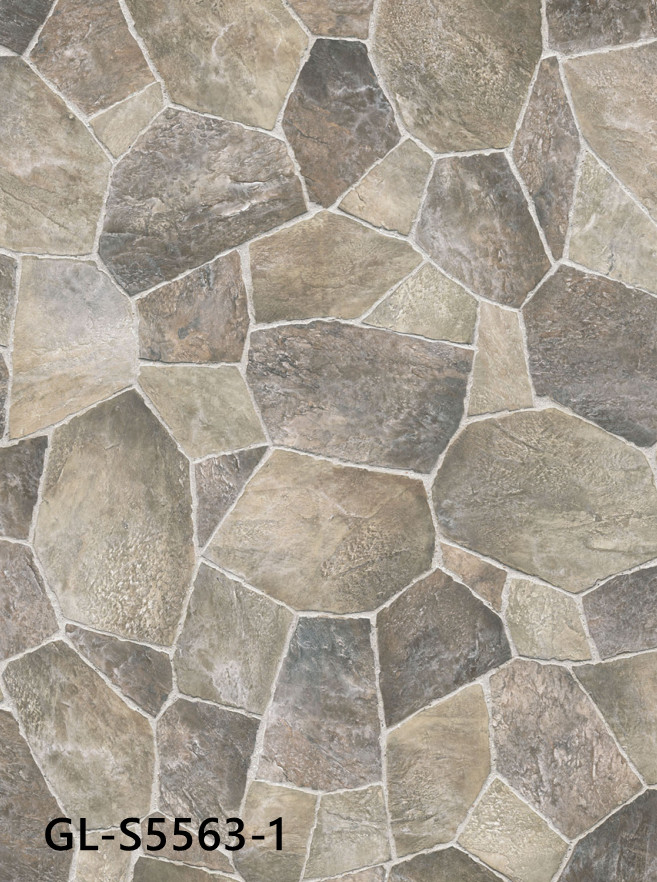 7''X48'' Granite Vinyl Flooring High Flexibility Abrasive Unilin Click Beige Granite GKBM GL-S5563-1