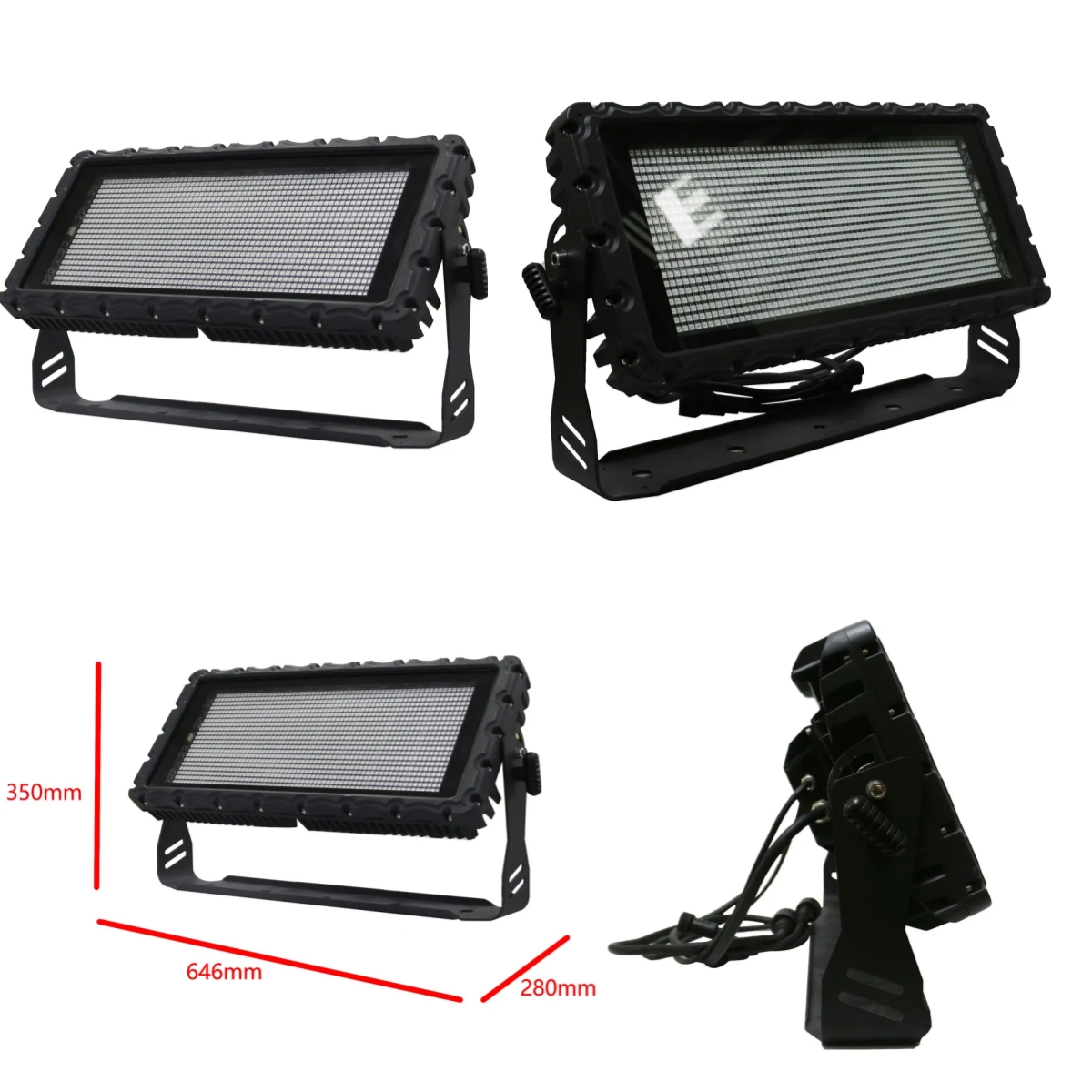 50000 Hours Working Time RGB LED Stage Strobe Light IP65 Waterproof 400w