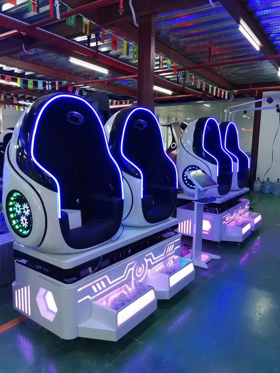 Attractions VR Park Double 2 Seats Machine 9D VR Chair Cinema With VR Glasses