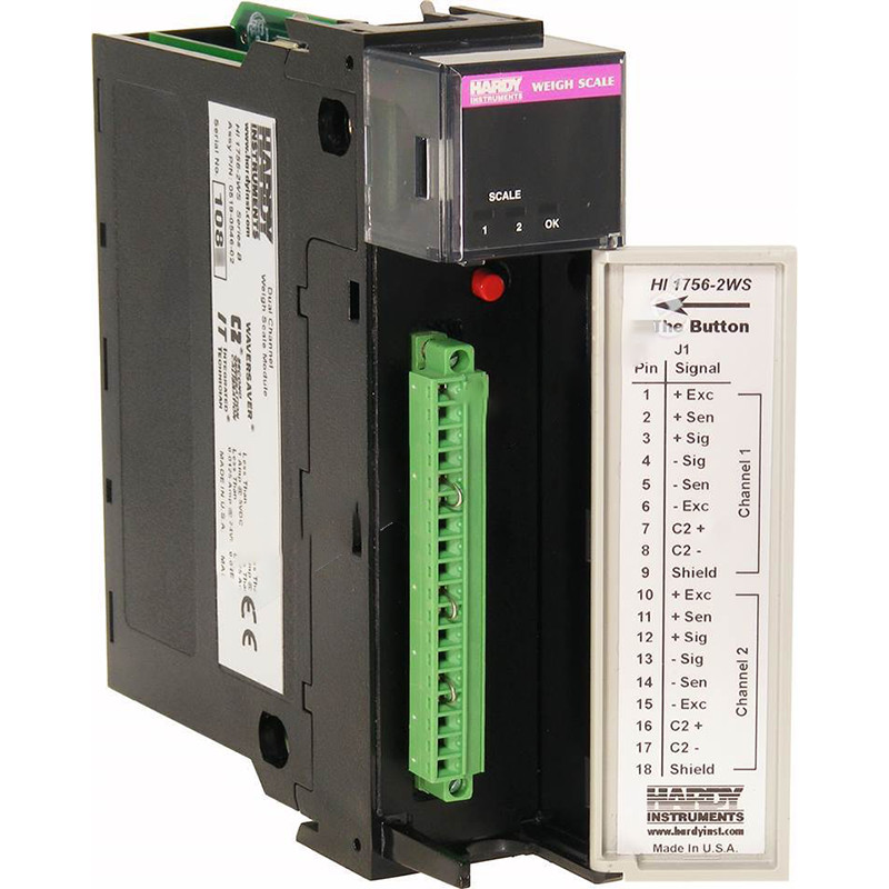 Hardy Instruments 1756-2WS Weigh Dual Scale Module, 2-Ch, 8 Load Cells/Points, B