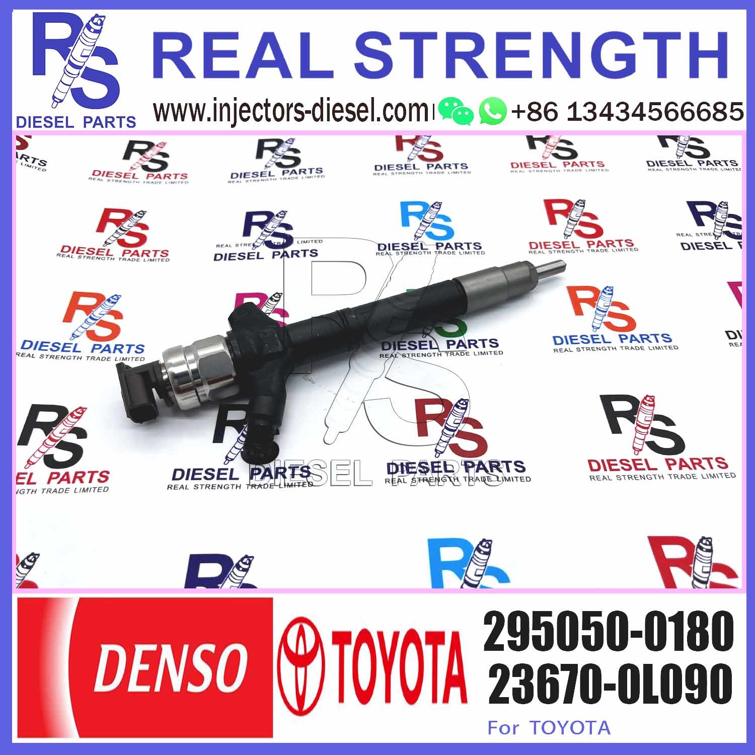Densos Common Rail Fuel Injector 295050-0180 For TOYOTA Hilux 23670-0L090