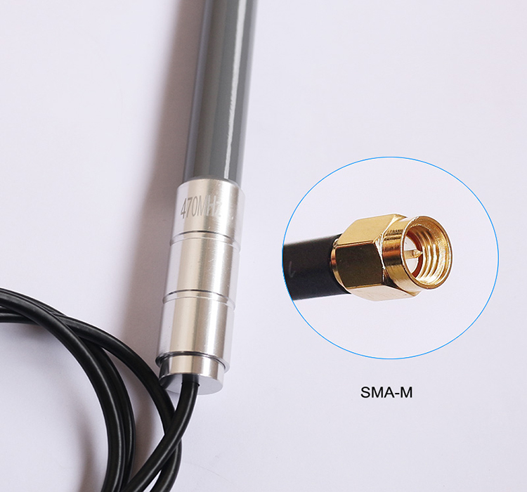 Omni Directional Ultra Low Frequency Antenna Fiberglass With Pigtail SMA Connector