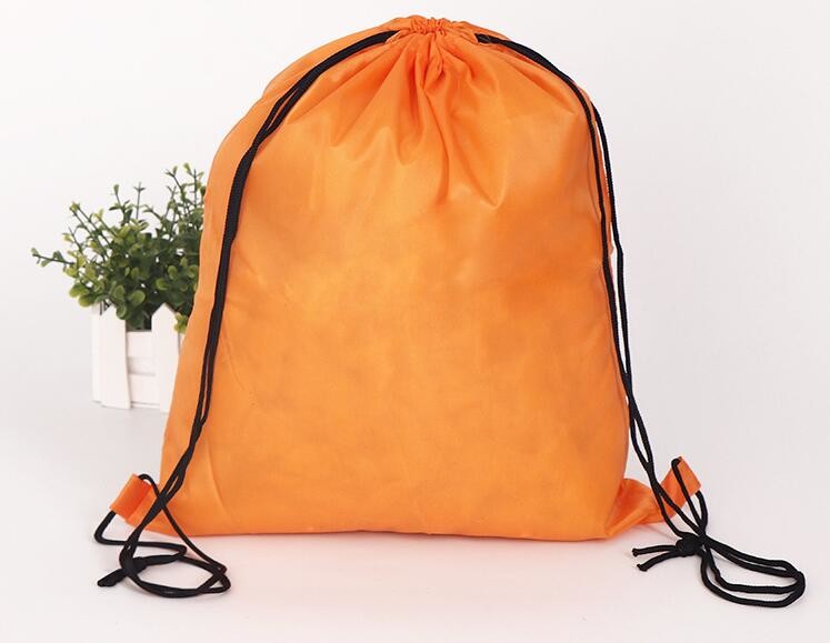 Outdoor Use 210D Sample Shoe Polyester Drawstring Bag,fashionable pattern printing polyester foldable shopping bag PACK