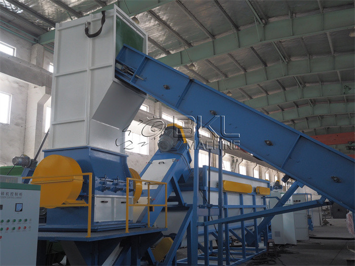 PP PE LLDPE Plastic Recycling Washing Line 600kg H Pet Recycling Line