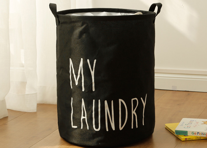 Foldable washing laundry clothes basket toy storage bag large box customizable colors my laundry blue grey black