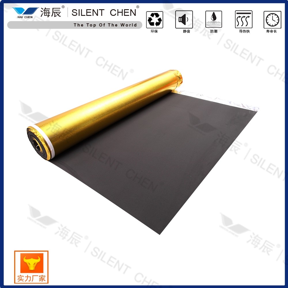 110kg/M3 Acoustic Laminate Gold Underlay With Aluminum Foil