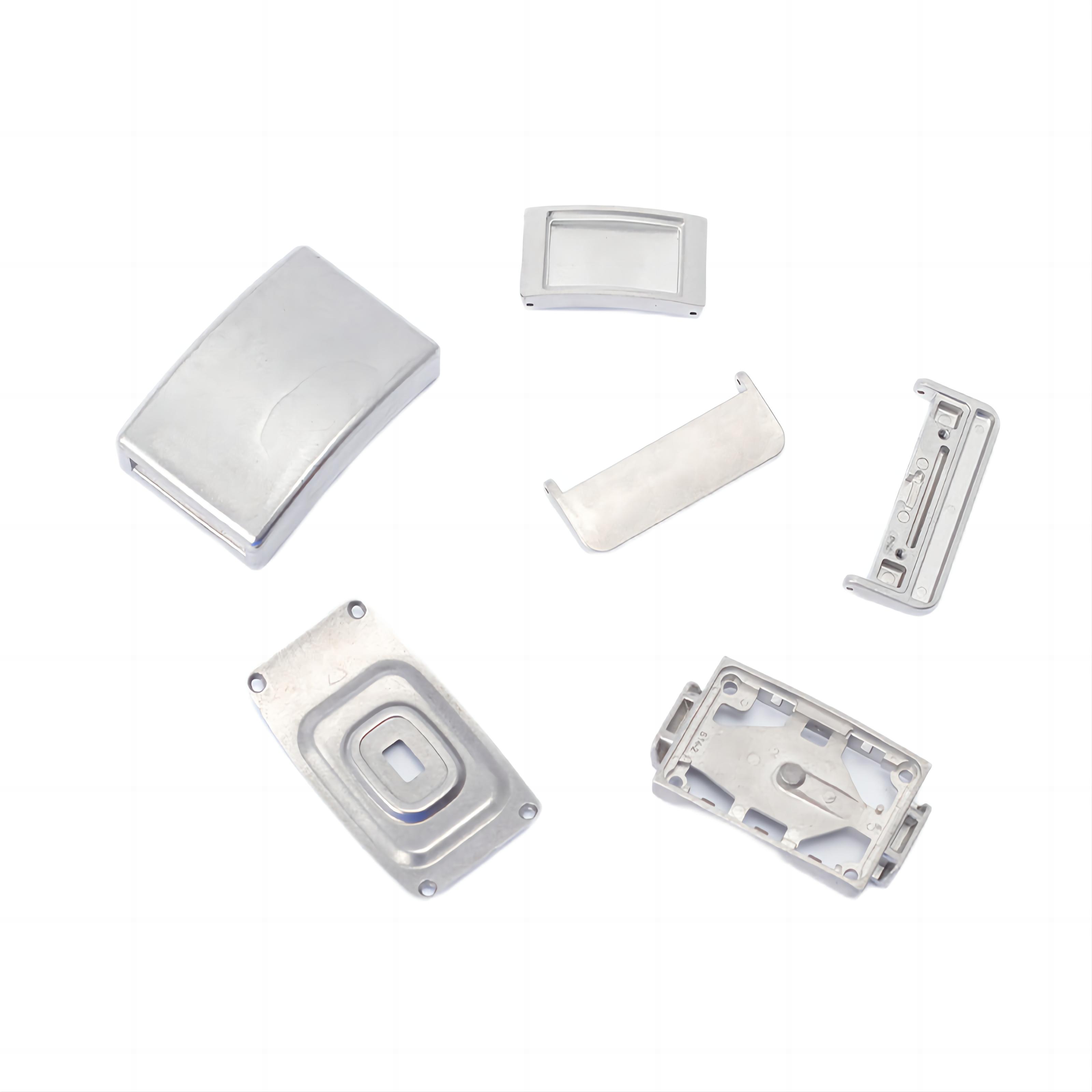Plating Silver Powder Injection Molding for Custom Carbide Belt Buckle Metal Parts