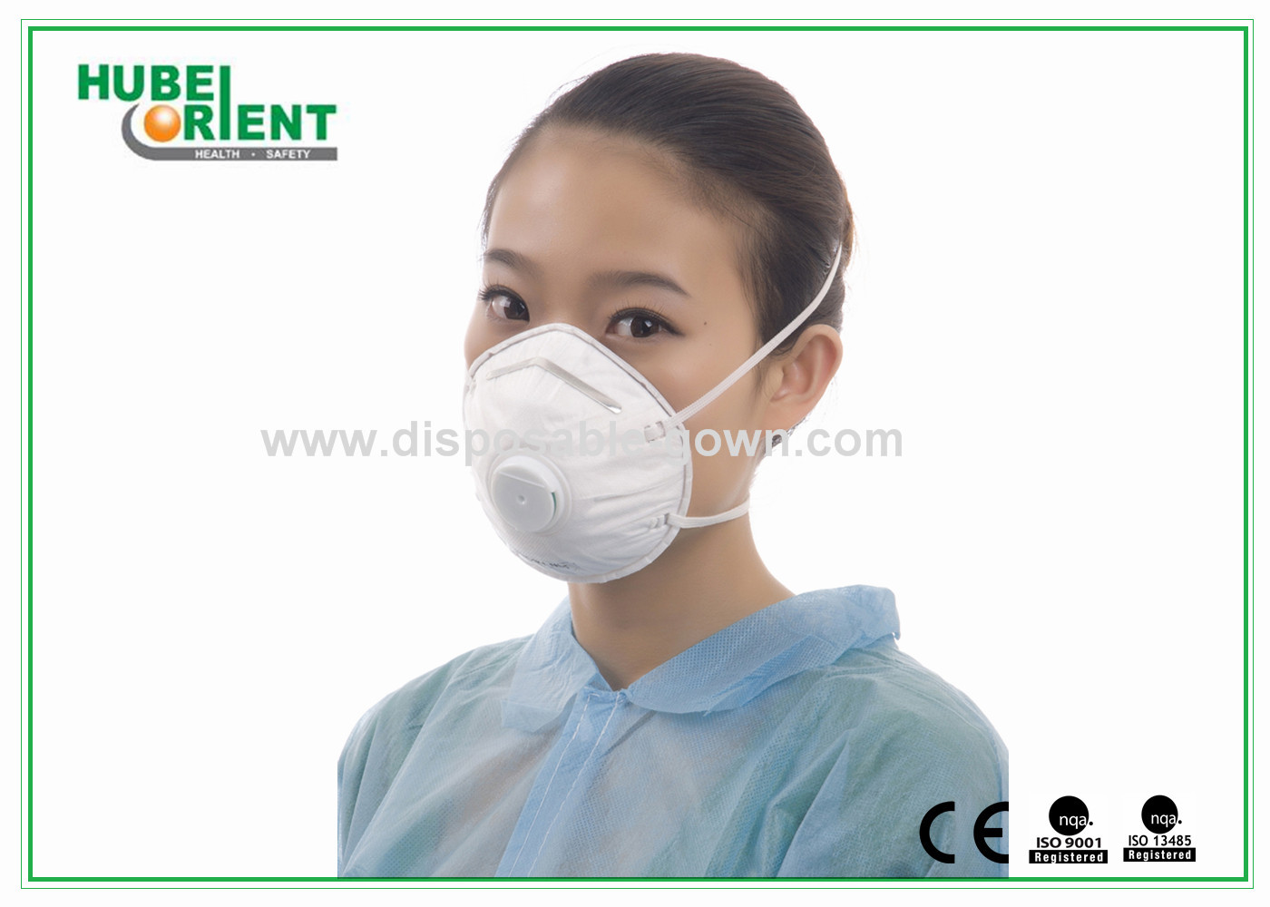 Certificated ISO9001/ISO13485 Soft Disposable Dust Masks / Face Respirator