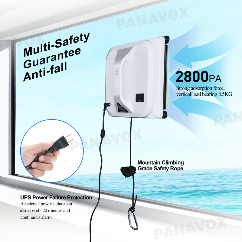 500mAh Battery Capacity App-Controlled Robot Vacuum for Glass Windows Cleaning in 2023
