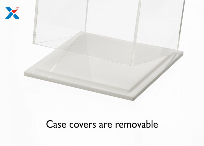 Baseball Hat Acrylic Display Case With White / Black Base A Class Acrylic Sheet