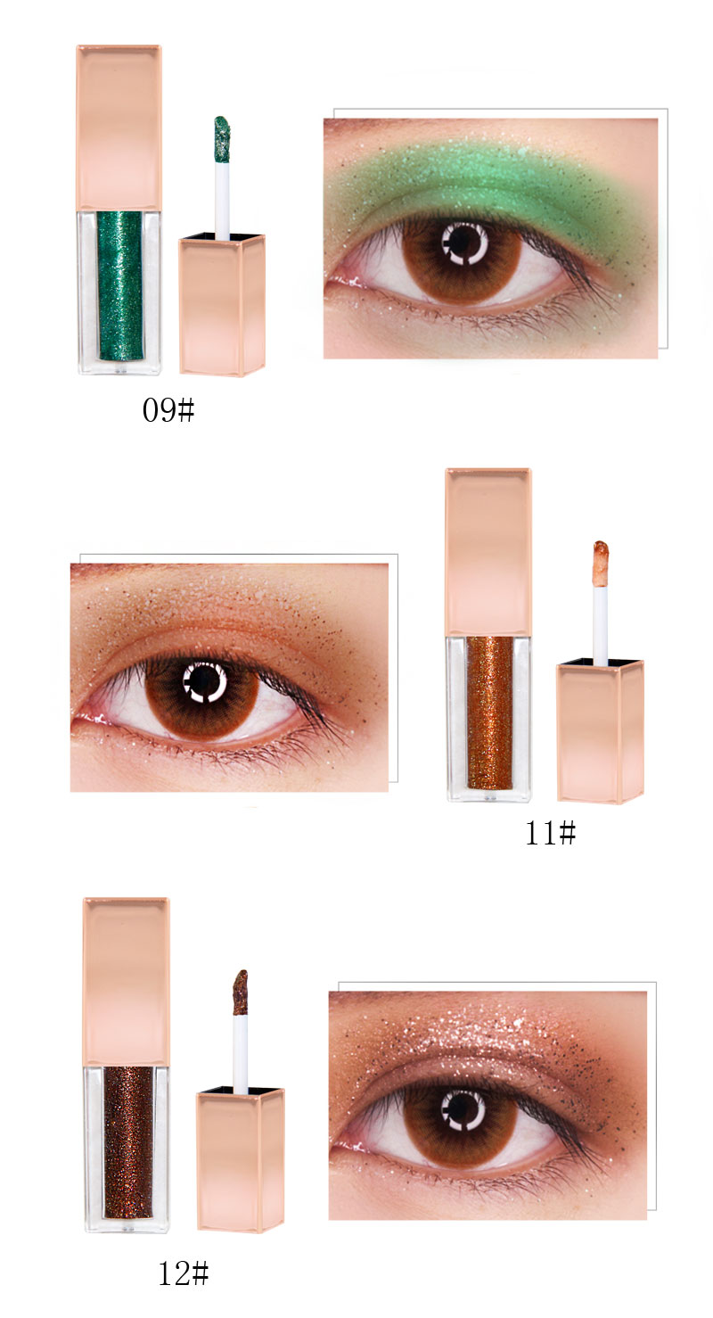 High Pigment Liquid Eye Shadow Private Label Shiny Eyeshadow waterproof