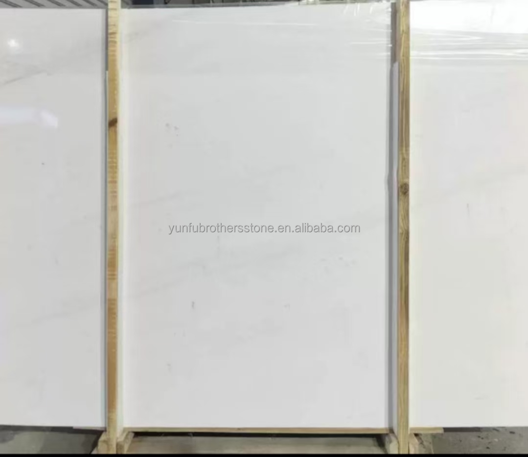 Customized Size Polished Italian White Marble Tile Top-Grade Stone for Hotel Floor