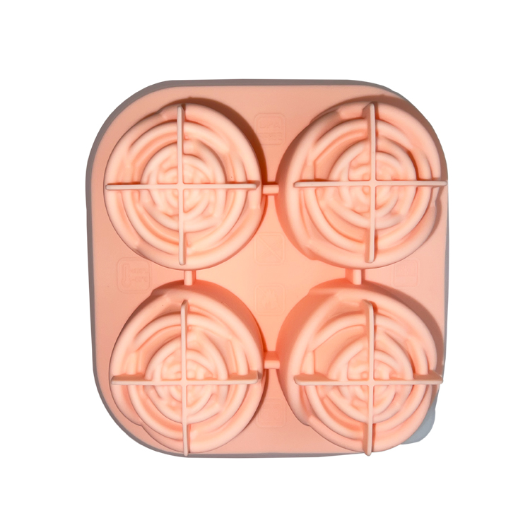 3D Rose Shaped Ice Cube Tray Silicone Mold Food Grade 9 Cavities