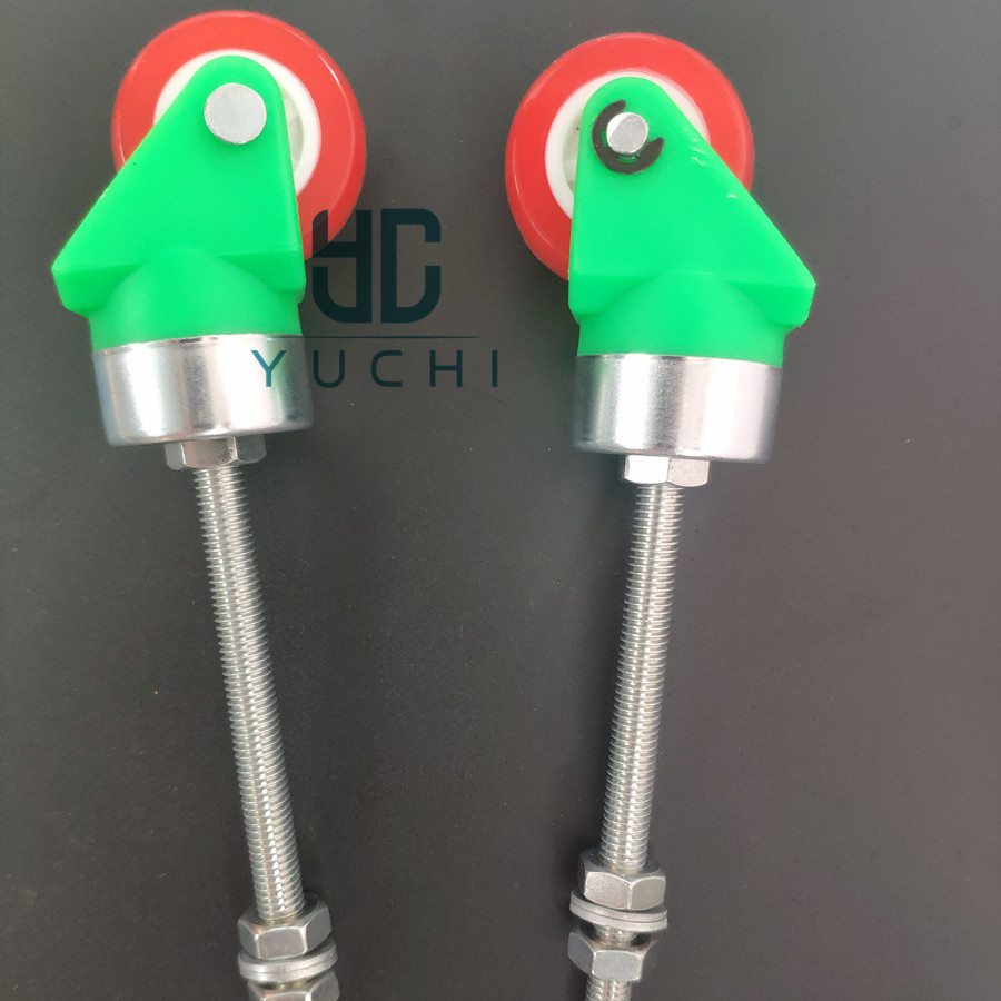 Direct selling glass machinery equipment polyurethane waterproof universal caster steering wheel M8M10 various sizes