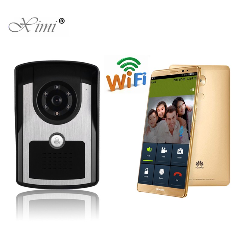 High Solution Stable Remote Control WIFI Wireless Video Door Bell Internet Video Door Phone With Free APP