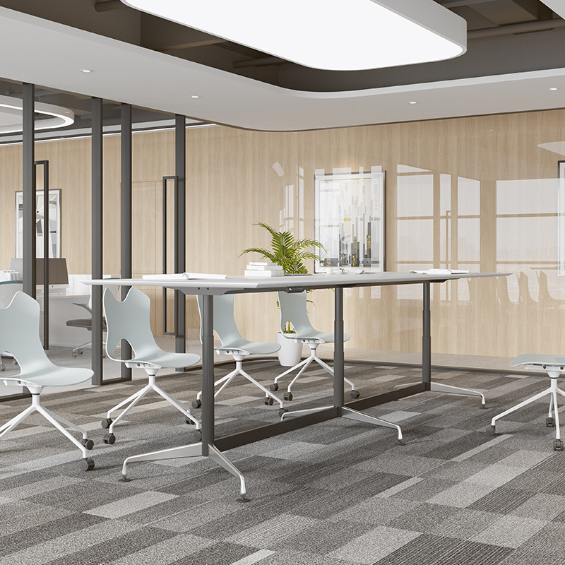 Wholesale Electric Height Adjustable Office Table Wood Standing Desk With Drawers