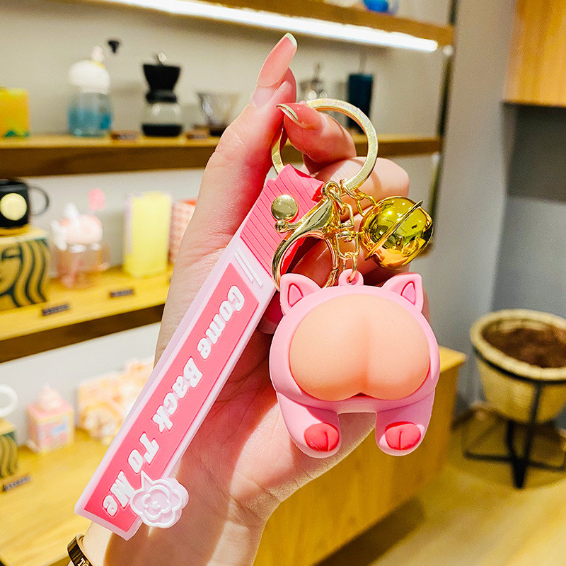 Cartoon And Modern Kawaii Car Keychain Accessories Purse Handbag Custom Keychain Charms