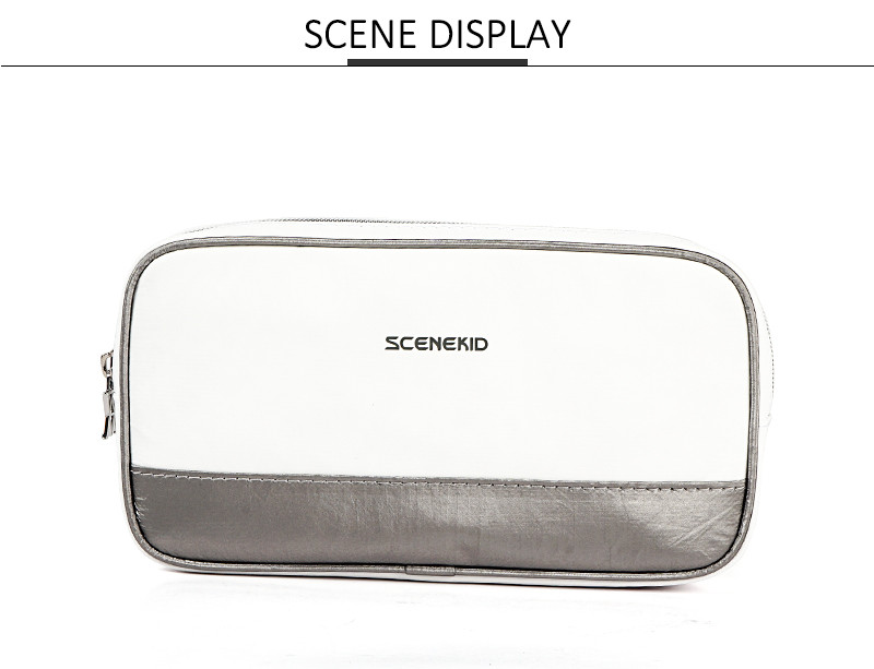 Zipper Large Portable Travel Tyvek Cosmetic Bag